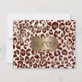 -leopard-RSVP's vereisen 5x7 uitnodigingen (Voorkant)