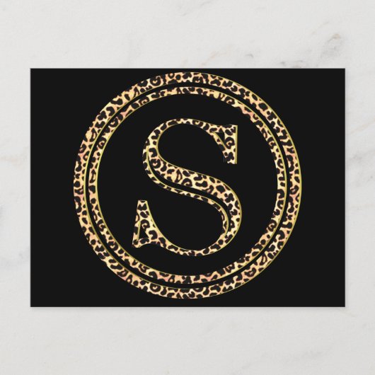 Leopard S Briefkaart (Voorkant)