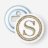 Leopard S Button Flesopener (Voorkant)