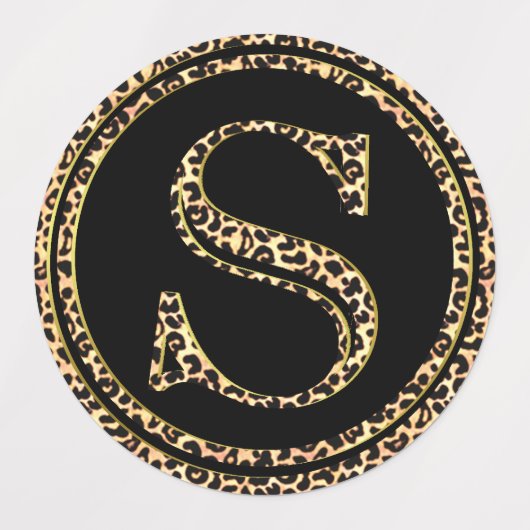 Leopard S Labels (Design 2)