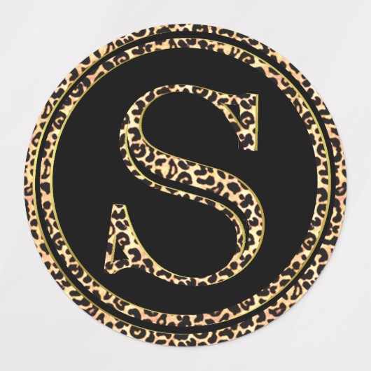 Leopard S Labels (Design 3)