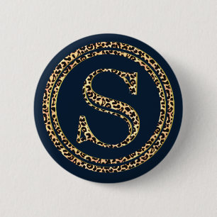 Leopard S Ronde Button 5,7 Cm
