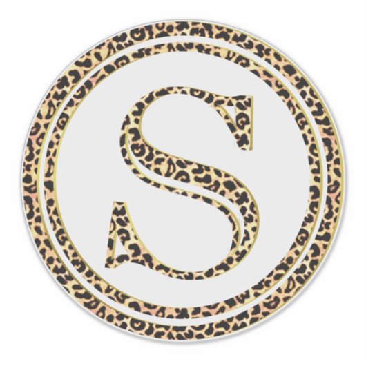 Leopard S Sticker (Voorkant)