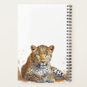 Leopard Safari Dierenportret Gepersonaliseerde naa Planner (Achterkant)