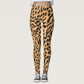 Leopard Safari Print Leggings (Voorkant)