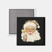 Leopard Santa Christmas Funny Gift For Women, Girl Magneet (Voorkant / Achterkant)