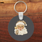 Leopard Santa Christmas Funny Gift For Women, Girl Sleutelhanger (Voorkant)