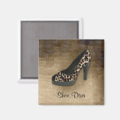 Leopard Schoen Diva Magnet (Voorkant / Achterkant)