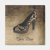 Leopard Schoen Diva Magnet (Voorkant)