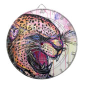 Leopard Scream Dartbord (Voorkant)