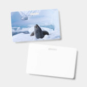 Leopard Seal Badge (Voor- en achterkant)