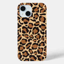 Leopard Seamless Pattern iPhone 15 Case