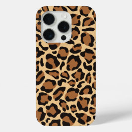 Leopard Seamless Pattern iPhone 15 Pro Case
