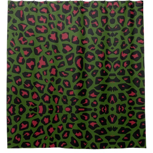 Leopard Seamless Pattern Douchegordijn (Voorkant)