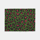 Leopard Seamless Pattern Fleece Deken (Voorkant (Horizontaal))