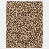 Leopard Seamless Pattern Fleece Deken (Voorkant)