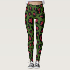 Leopard Seamless Pattern Leggings