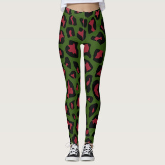 Leopard Seamless Pattern Leggings