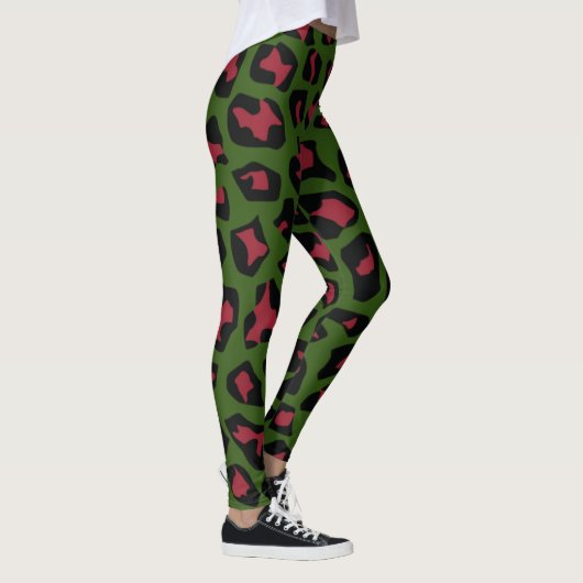 Leopard Seamless Pattern Leggings (Rechts)