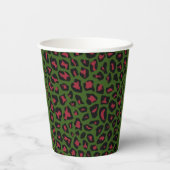 Leopard Seamless Pattern Papieren Bekers (Achterkant)