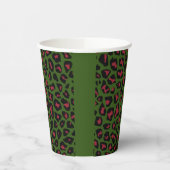 Leopard Seamless Pattern Papieren Bekers (Links)