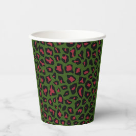 Leopard Seamless Pattern Papieren Bekers