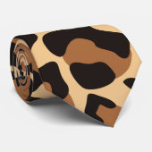 Leopard Seamless Pattern Stropdas (Opgerold)