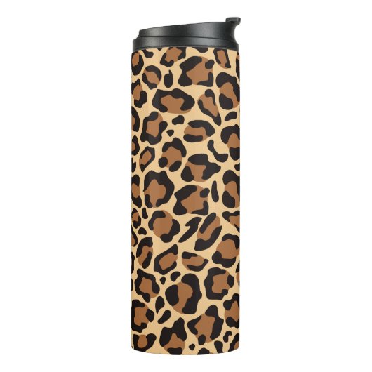 Leopard Seamless Pattern Thermosbeker (Gedraaid links)