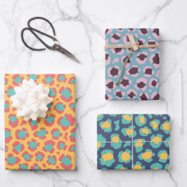 Leopard Set in trendy kleur 2025 Inpakpapier Vel