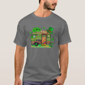 Leopard Shamrock Camping RV Camper St Patricks Day T-shirt (Voorkant)
