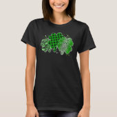 Leopard Shamrock Lucky Charm Men Women Irish St Pa T-shirt (Voorkant)