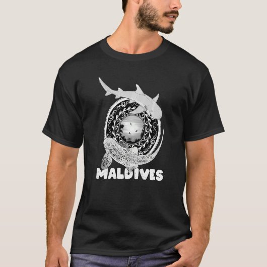 Leopard Shark Whitetip Reef Shark Malediven Duiken T-shirt (Voorkant)