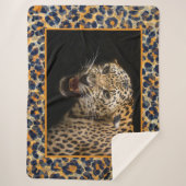 Leopard Sherpa Blanket Deken (Voorkant)