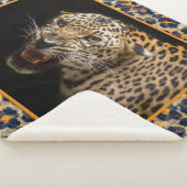 Leopard Sherpa Blanket Sherpa Deken (3/4)