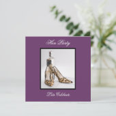 Leopard Shoe Hen Party Kaart (Staand voorkant)