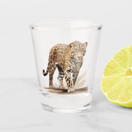 Leopard Shot Glas