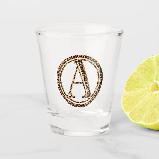 Leopard Shot Glas (Voorkant)