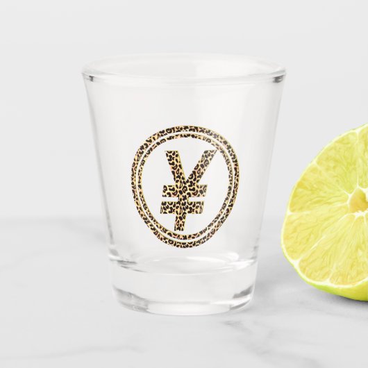 Leopard ¥ shot glas (Voorkant)