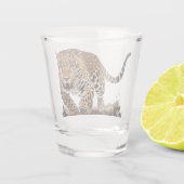 Leopard Shot Glas (Achterkant)