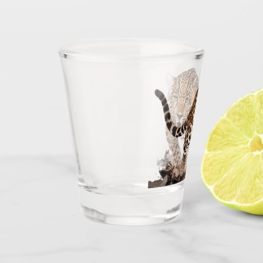 Leopard Shot Glas (Links)