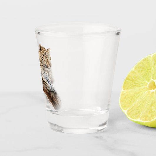 Leopard Shot Glas (Rechts)