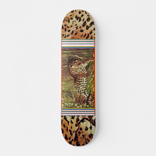 leopard sk.1 skateboard (Voorkant)