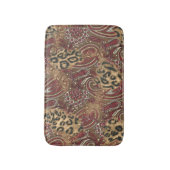 Leopard Skin and Paisley Print Badmat (Voorkant Verticaal)