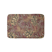 Leopard Skin and Paisley Print Badmat (Voorkant)