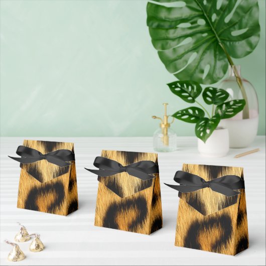 Leopard Skin Animal Print Bedankdoosjes (Meervoudige)