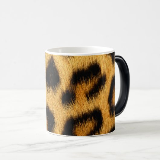 Leopard Skin Animal Print Magische Mok (Voorkant rechts)