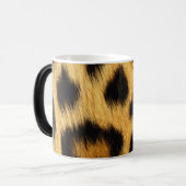Leopard Skin Animal Print Magische Mok (Voorkant links)
