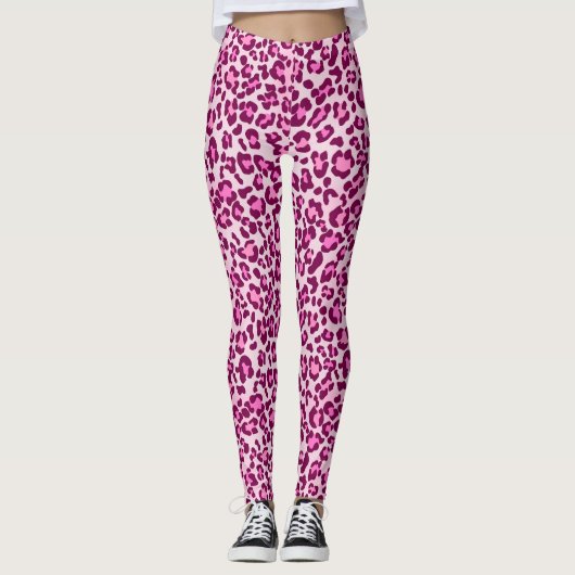 Leopard skin Animal Skin Print Leggings (Voorkant)