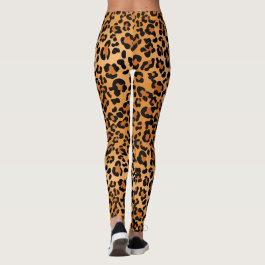 Leopard skin Animal Skin Print Leggings (Achterkant)
