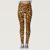 Leopard skin Animal Skin Print Leggings (Voorkant)